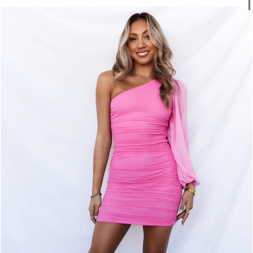 COPY - Hello Molly dress: Party It Up Dress Pink
